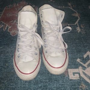 White high top Converse! Size 7! Good condition!